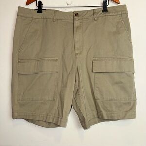Tahari Men's Size 38 Weekender Twill Cargo Short Khaki Slim Fit Safari Preppy